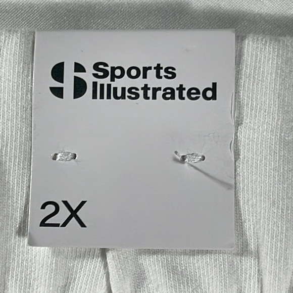 Sports Illustrated womens white pull-on drawstring elastic 5" shorts- size 2X - Picture 6 of 11